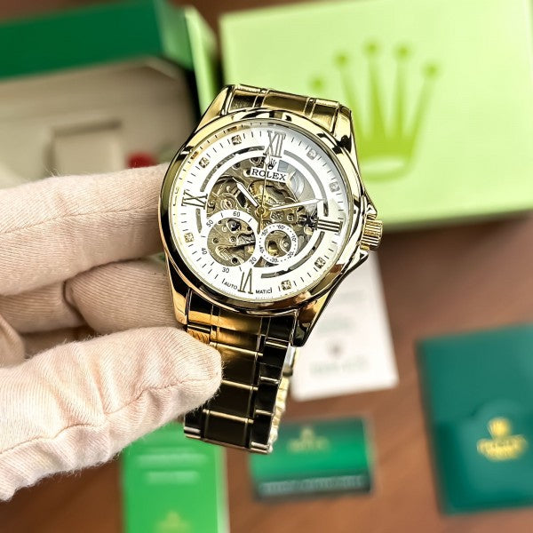 Rolex_Automatic_Gold_white_New_Model