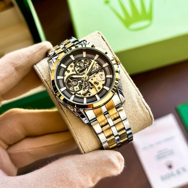 ROLEX AUTO GOLD TT BLACK