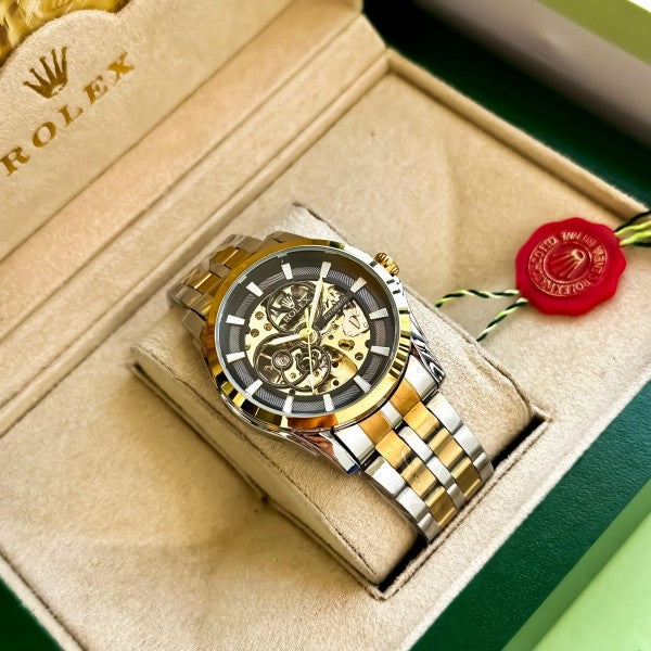 ROLEX AUTO GOLD TT BLACK