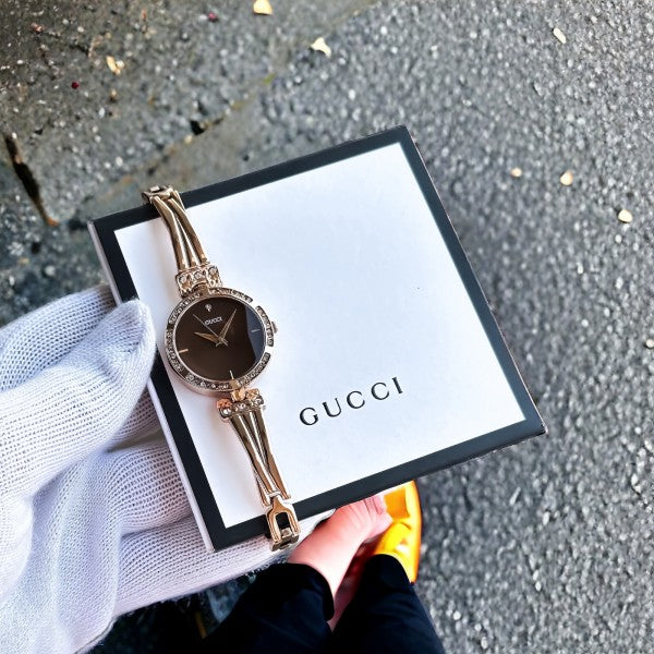 GUCCI LADIES BROWN DAIL WATCH