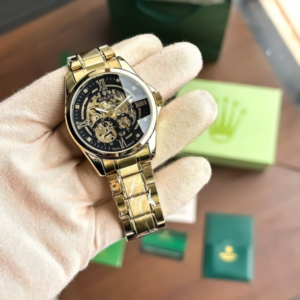 Rolex_Automatic_Gold_Black_New_Model