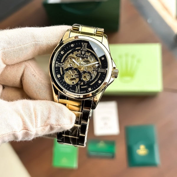Rolex_Automatic_Gold_Black_New_Model