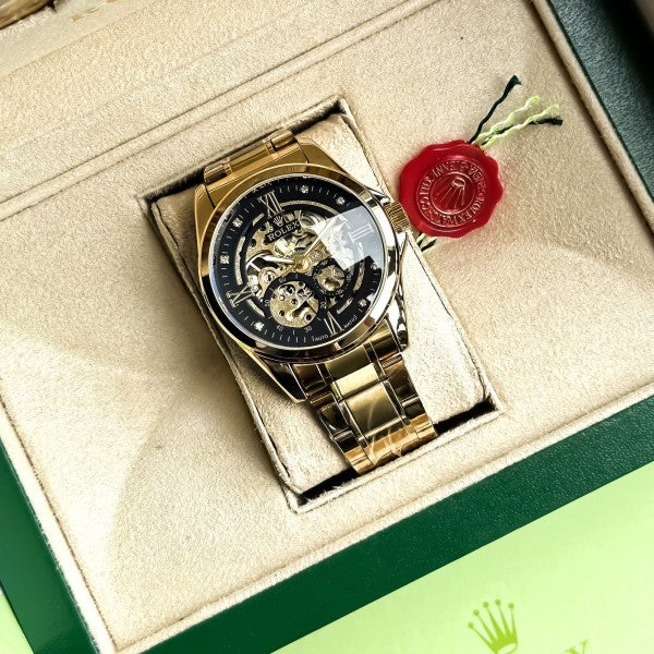 Rolex_Automatic_Gold_Black_New_Model