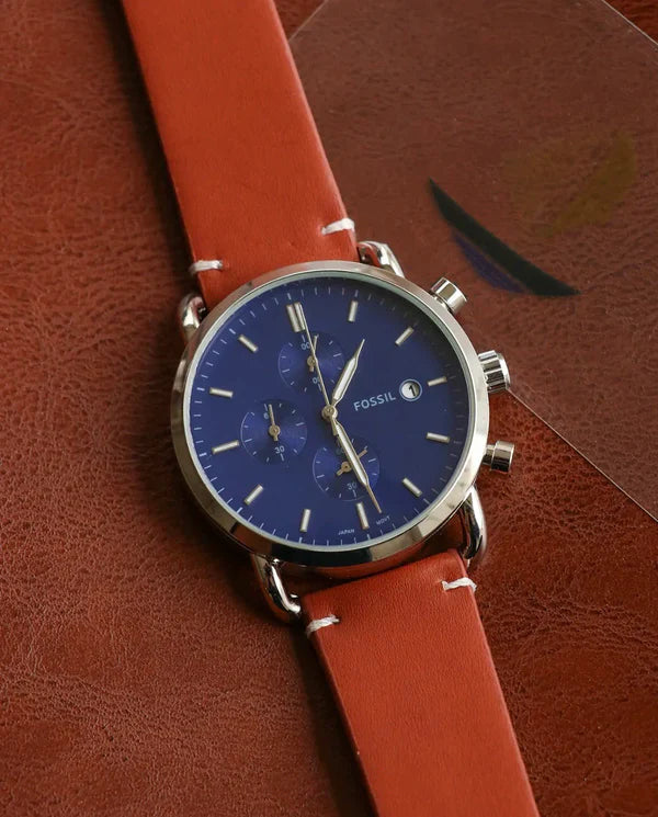 Fossil Silver Blue