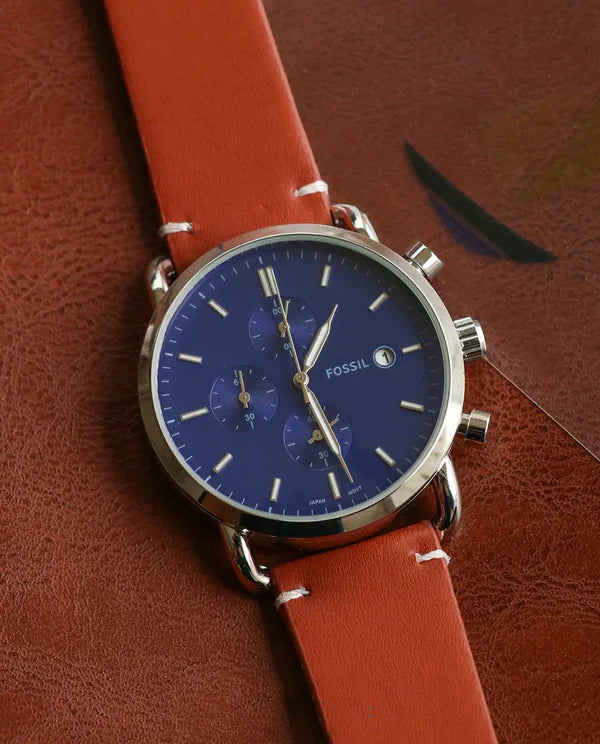 Fossil Silver Blue