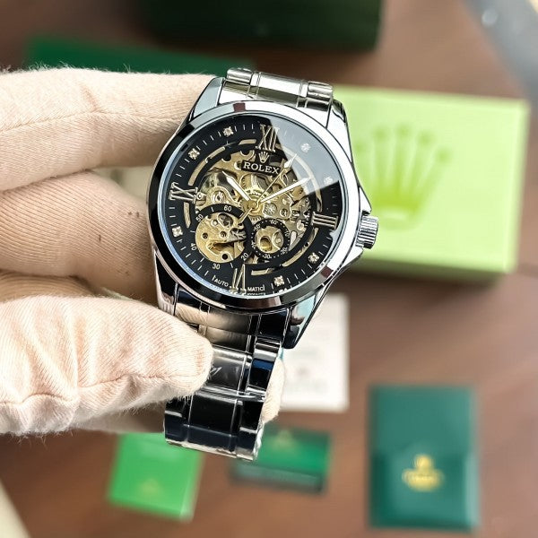 Rolex_Automatic_Silver_Black_New_Model