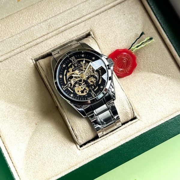 Rolex_Automatic_Silver_Black_New_Model