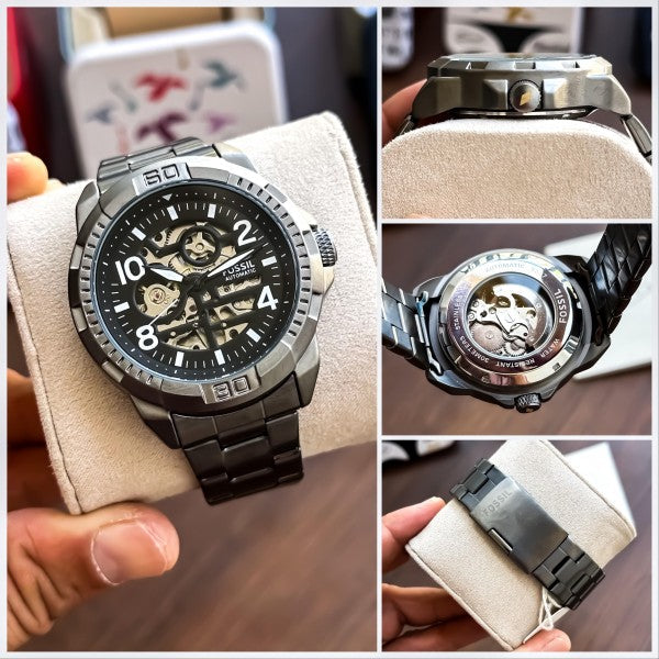 FOSSIL AUTO TITANIUM BLACK