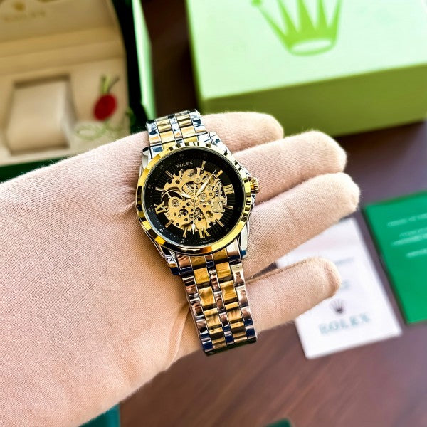 ROLEX AUTO GOLD TT BLACK