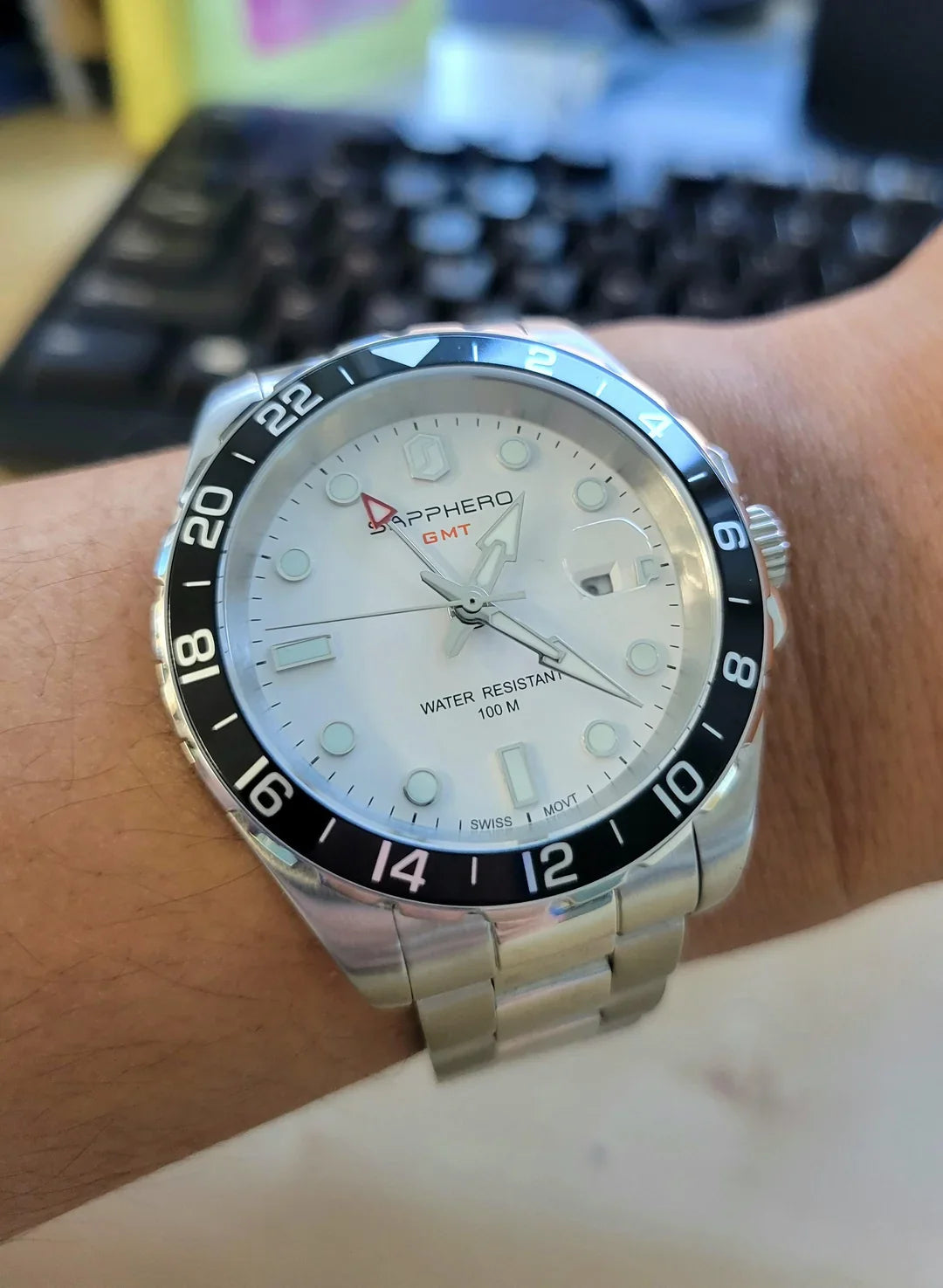 Fossil GMT Silver