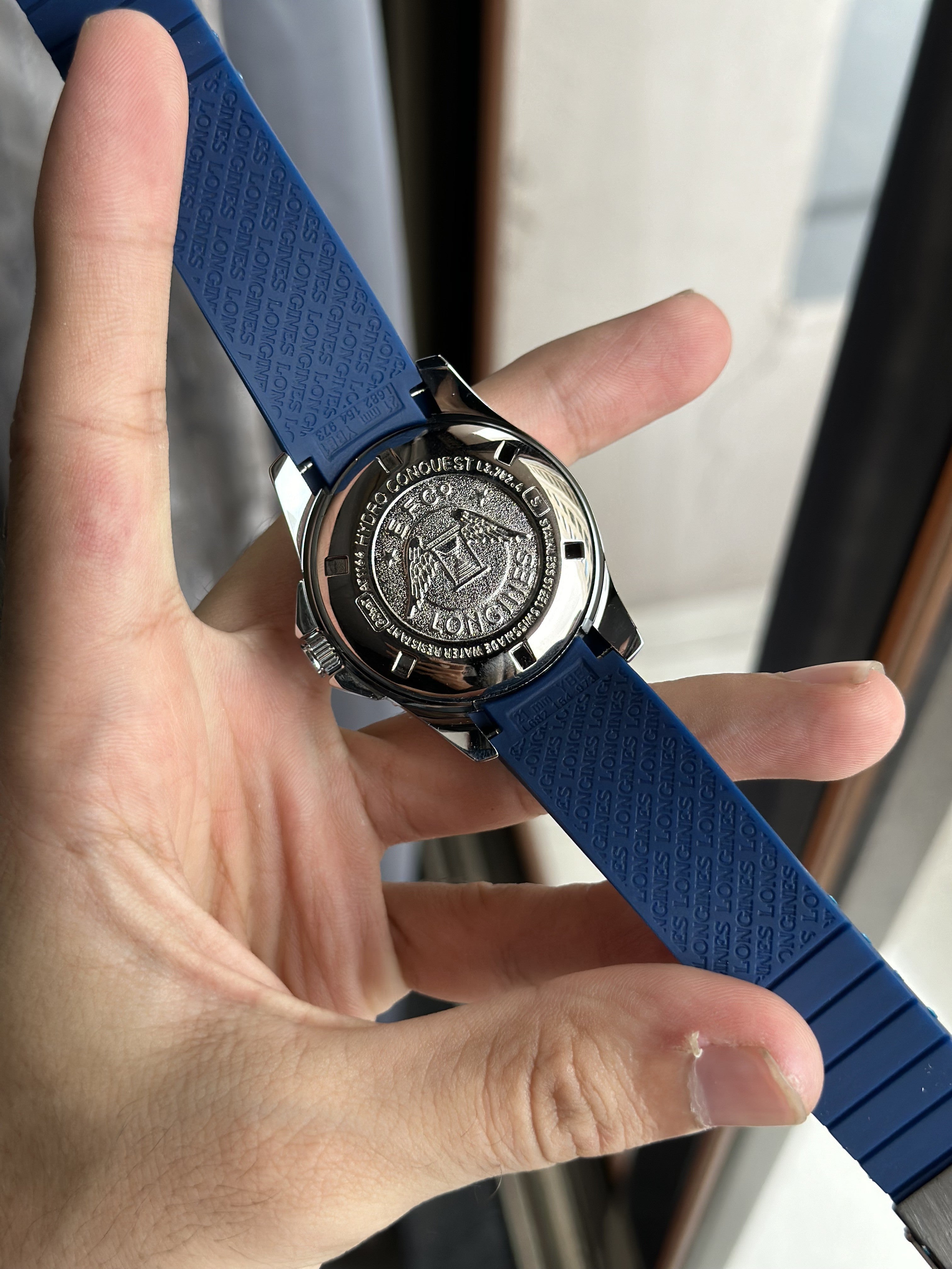 Longines Hydroconquest blue Silver