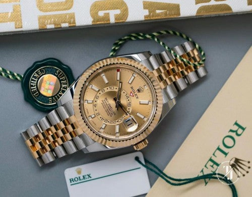 Rolex Oyster Perpetual Sky Dweller Two tone