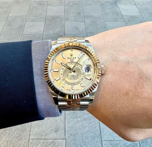 Rolex Oyster Perpetual Sky Dweller Two tone